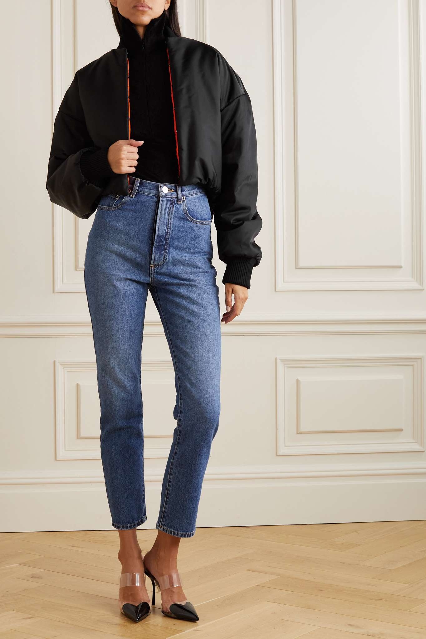 Cropped padded shell bomber - 2