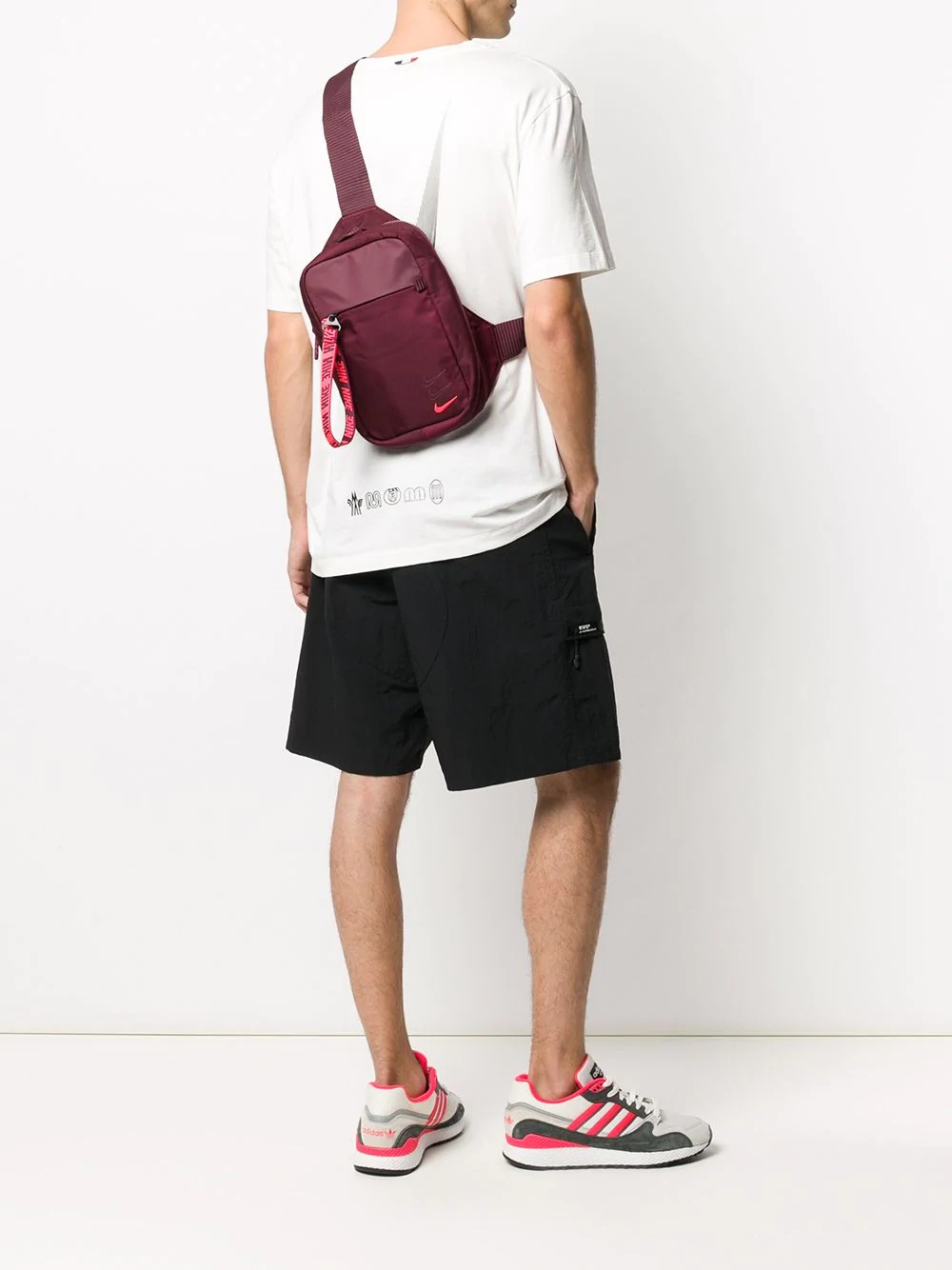 single strap logo backpack - 2