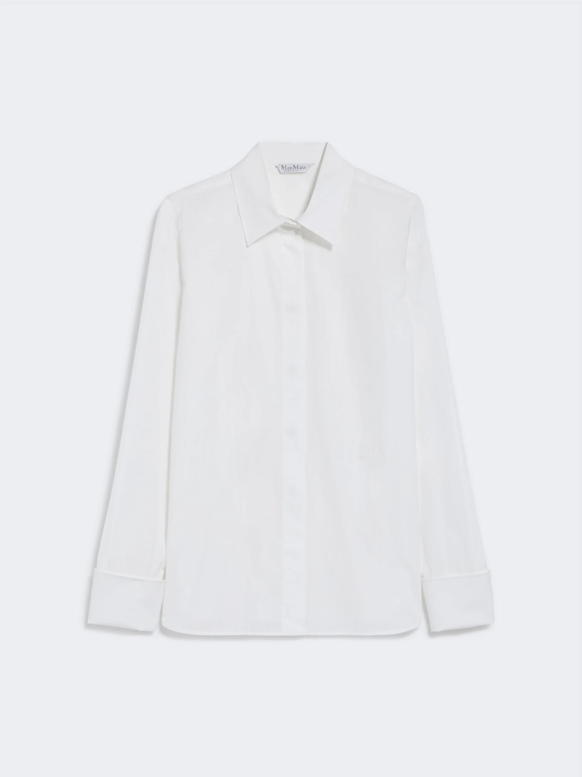 KNUT Cotton logo shirt - OPTICAL WHITE - 1
