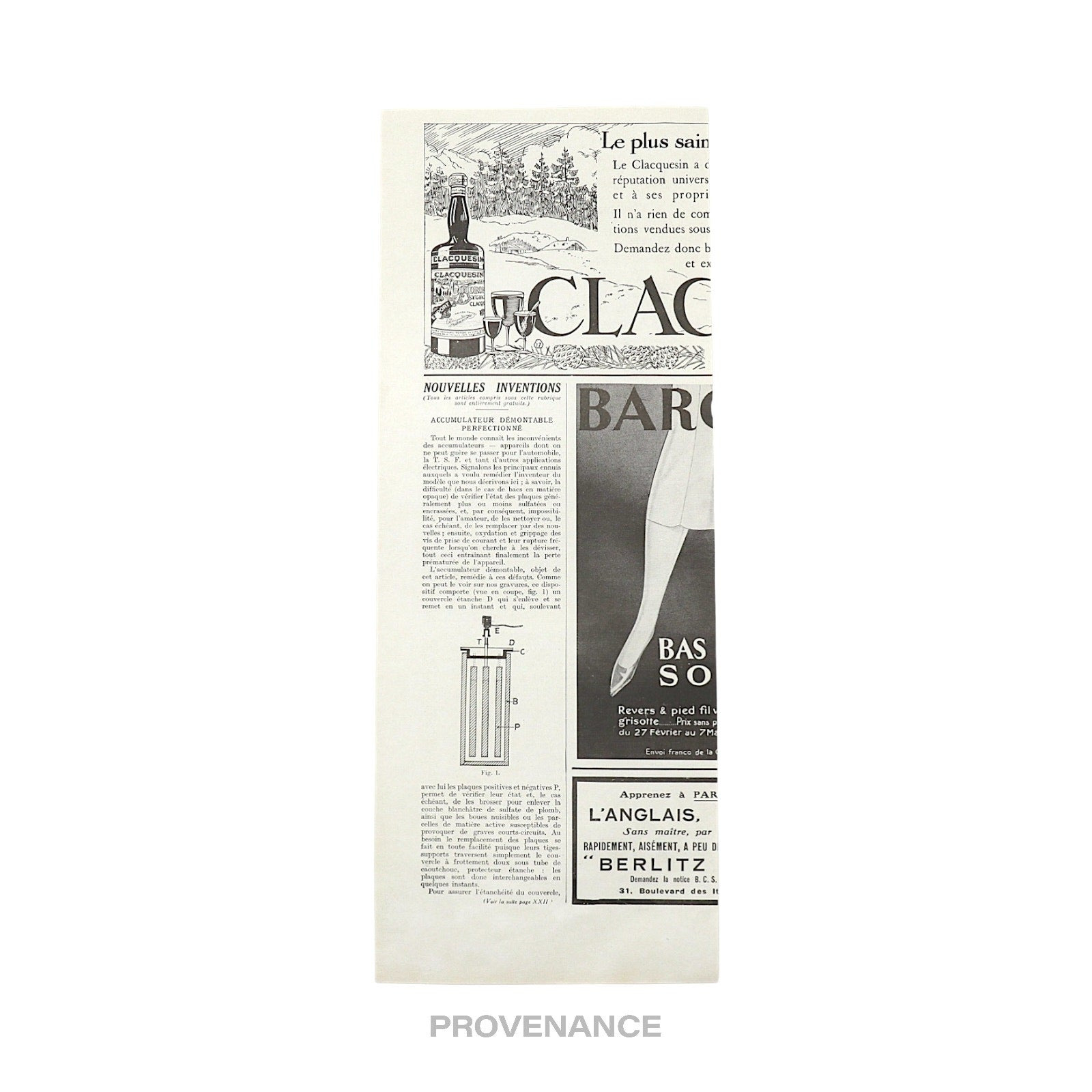 Louis Vuitton Antique Vintage Newsprint Ad - LV WARDROBE - 5