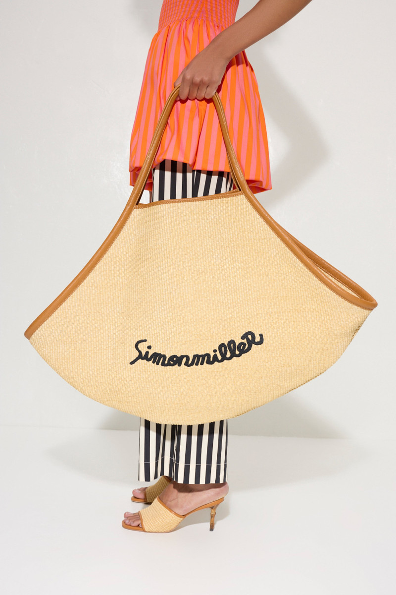 SIMONMILLER Large Mercado Tote in Natural/Black outlook