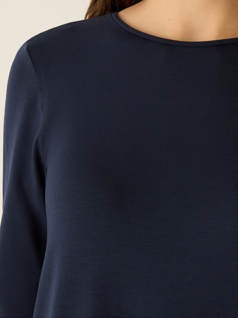 Stretch Jersey Knit Oval Dress 5