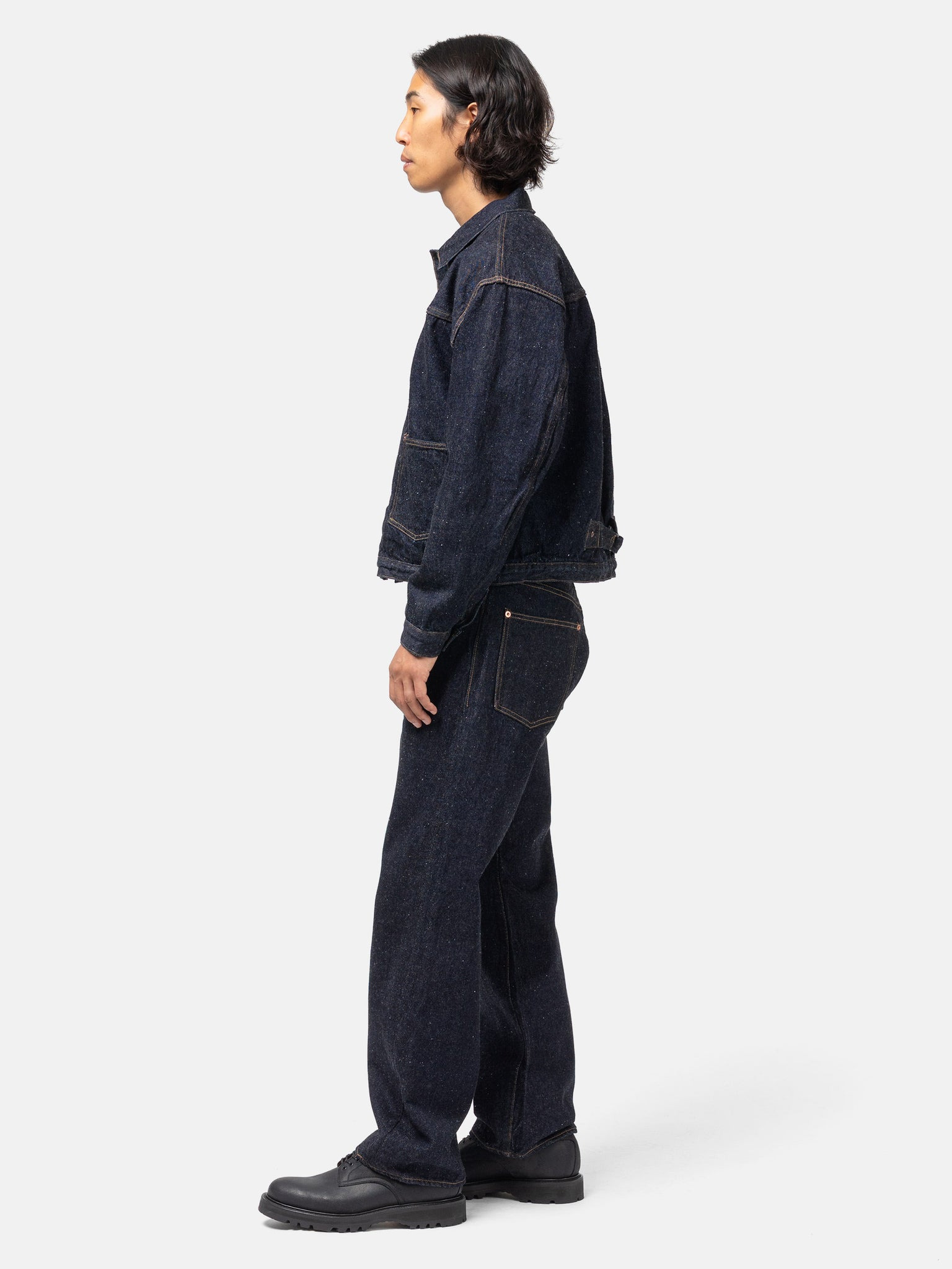 1930 Straight Denim Pants Indigo One Wash - 3