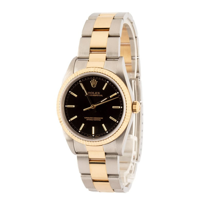 Pre-owned Rolex Oyster Perpetual 14233 Black Dial - 2