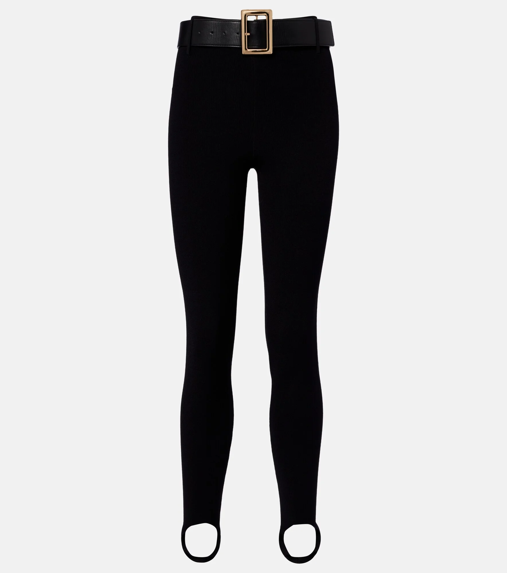 Belted stirrup leggings - 1