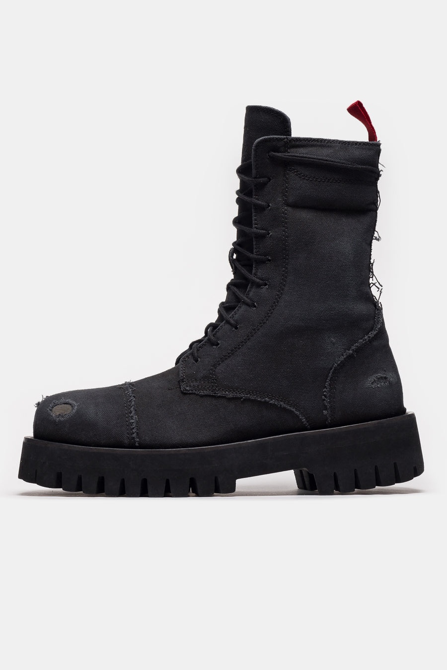 X Boot in Distressed Black - 1
