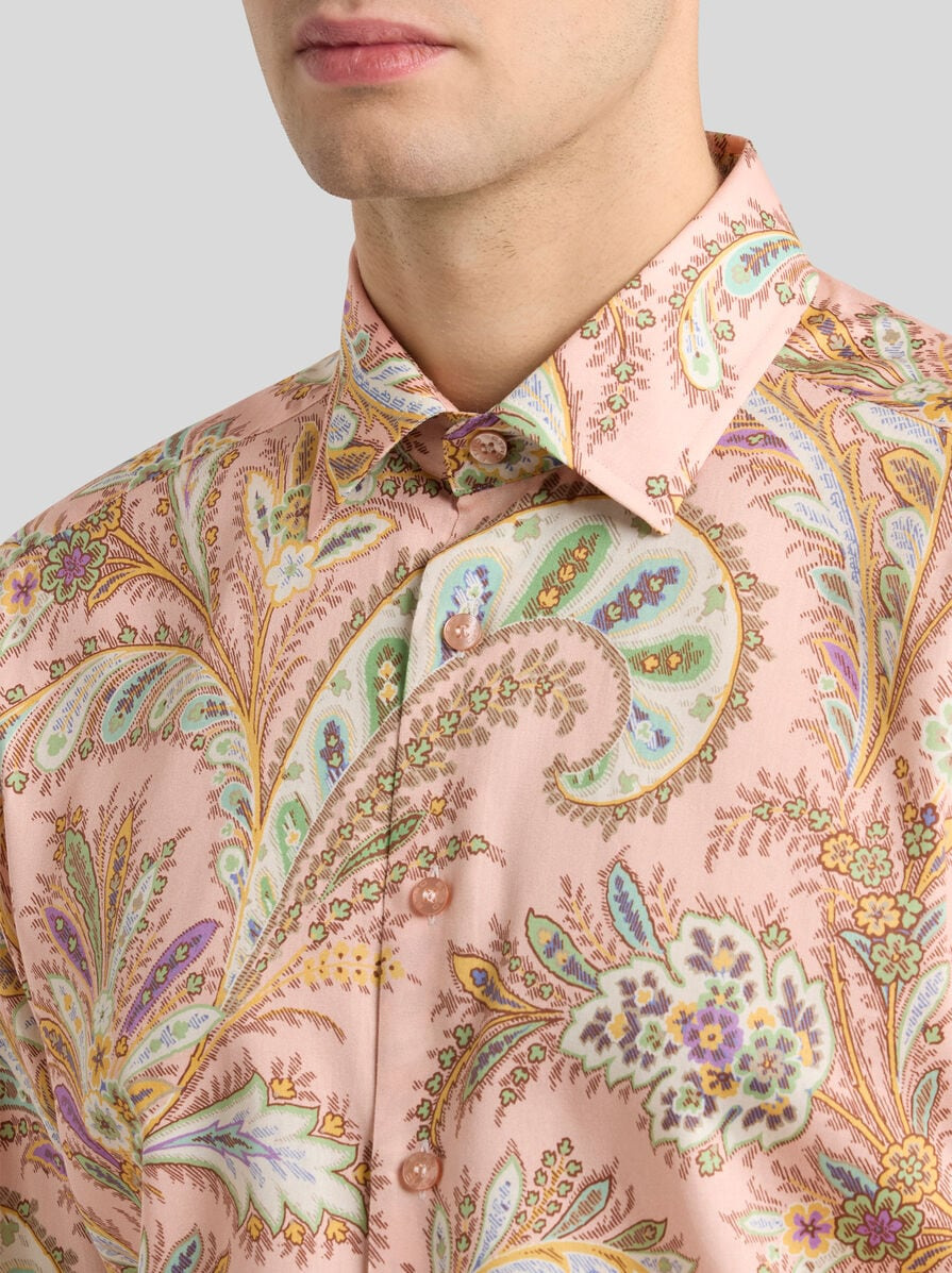 FLORAL PAISLEY COTTON SHIRT - 3