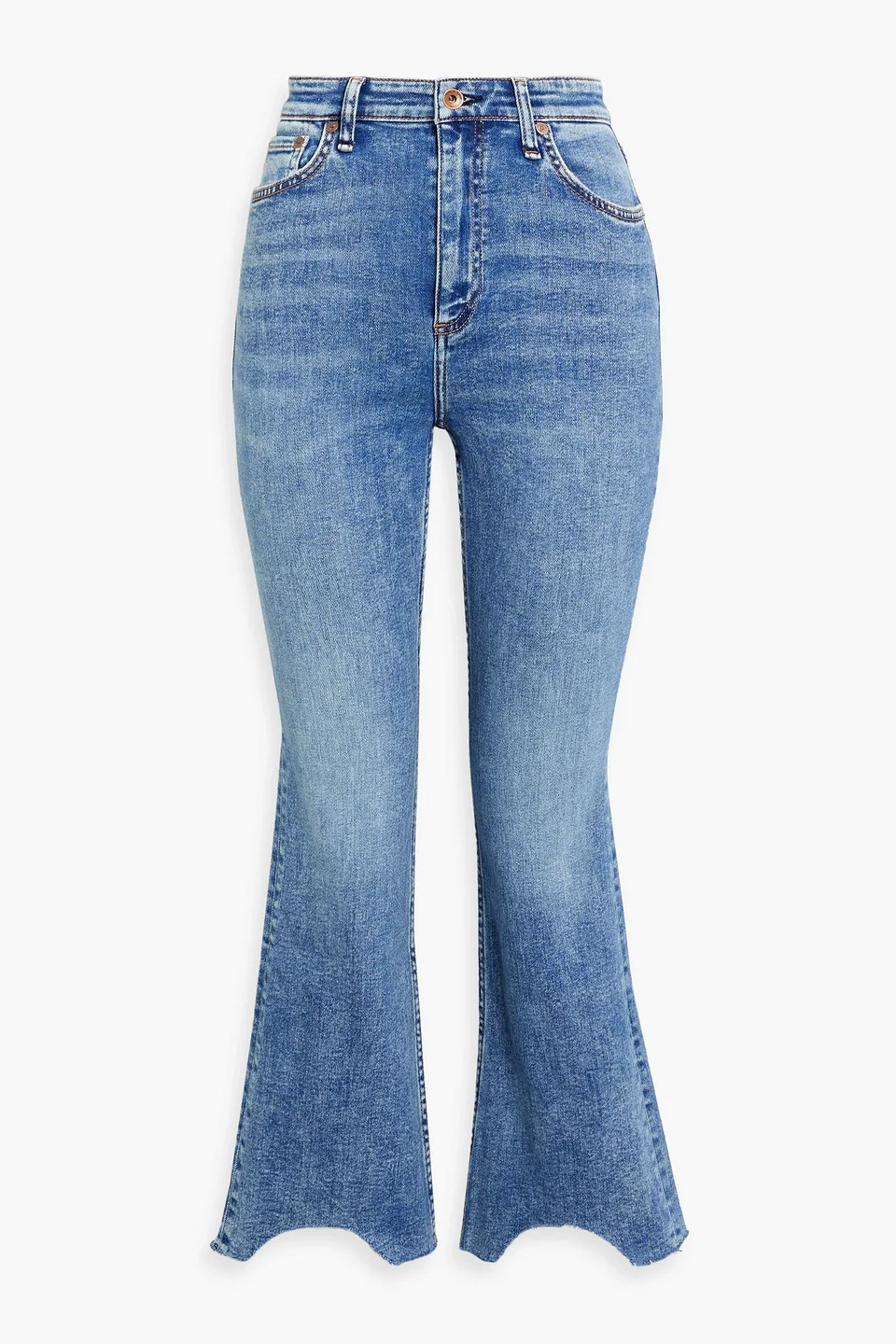Casey high-rise kick-flare jeans - 1