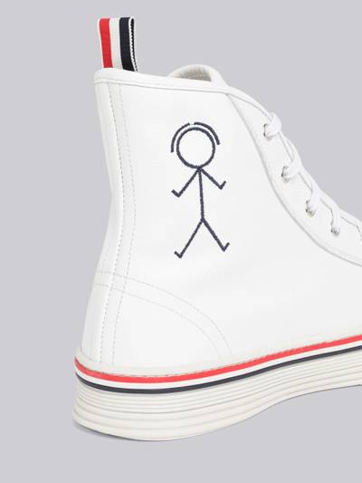 Thom Browne Calf Leather Collegiate High Top outlook