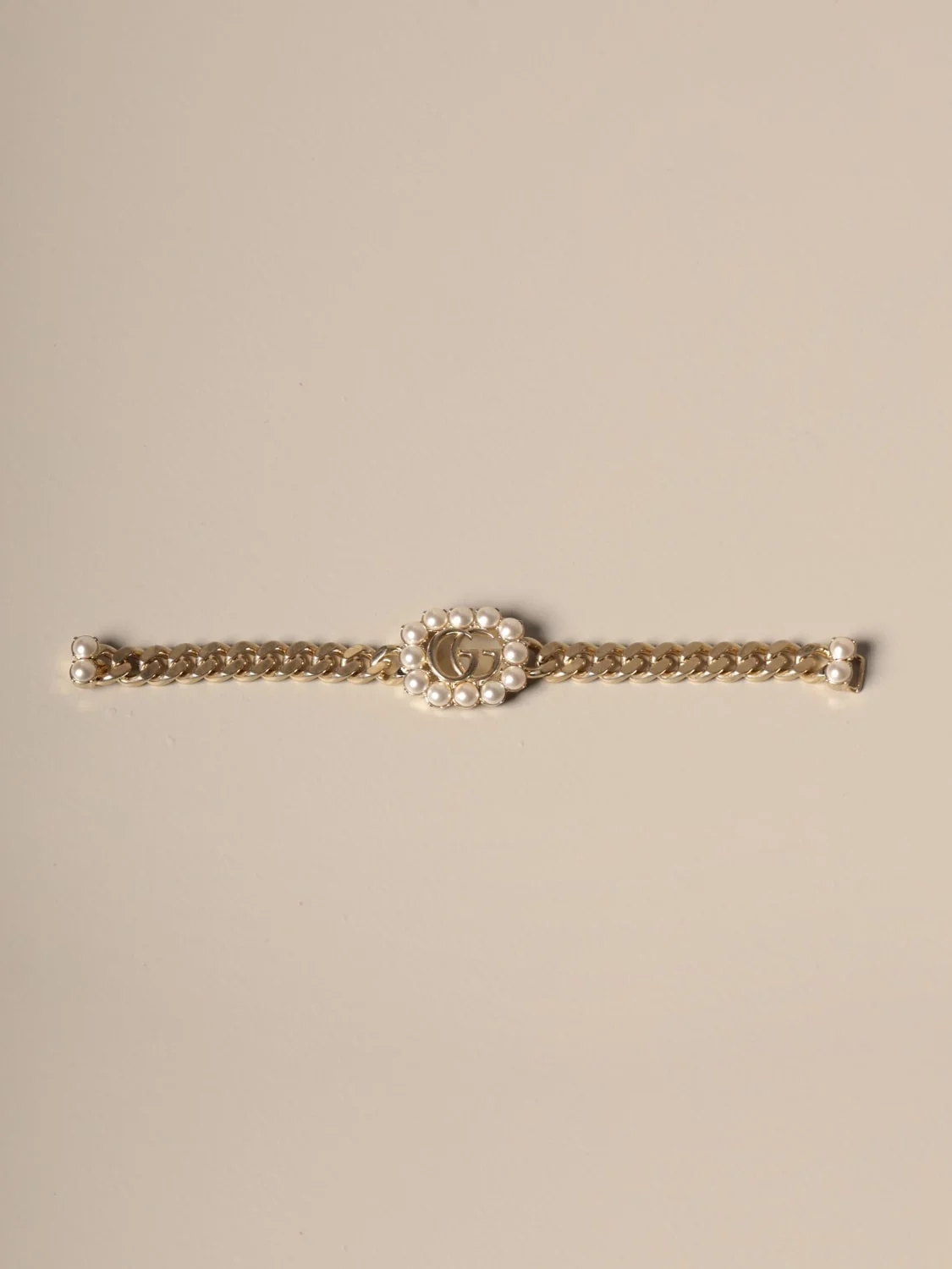 Gucci bracelet with pearl logo - 1