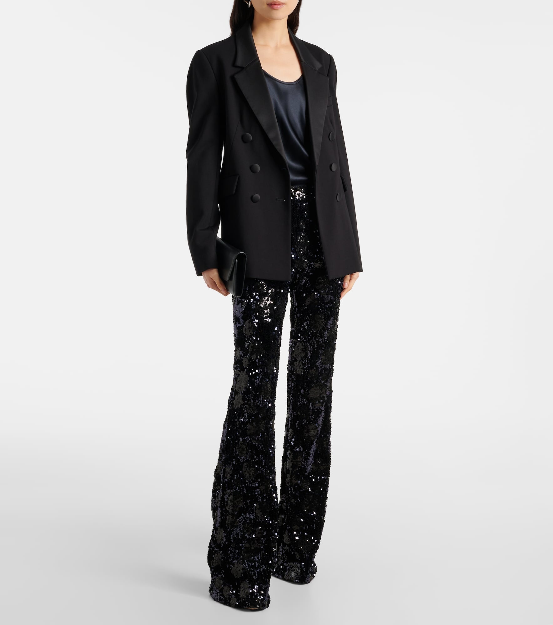 Sequin high-rise flare pants - 2
