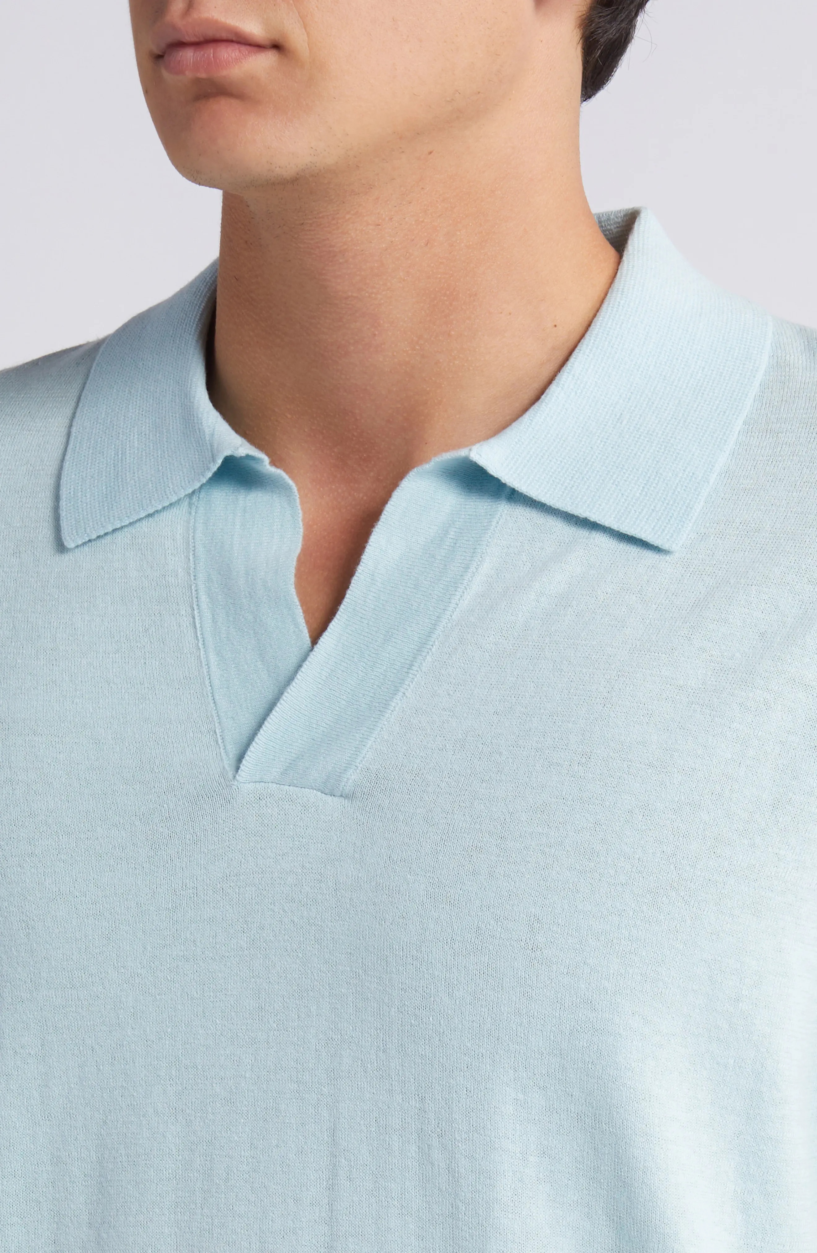 Ryan 6311 Cotton & Linen Johnny Collar Polo - 4