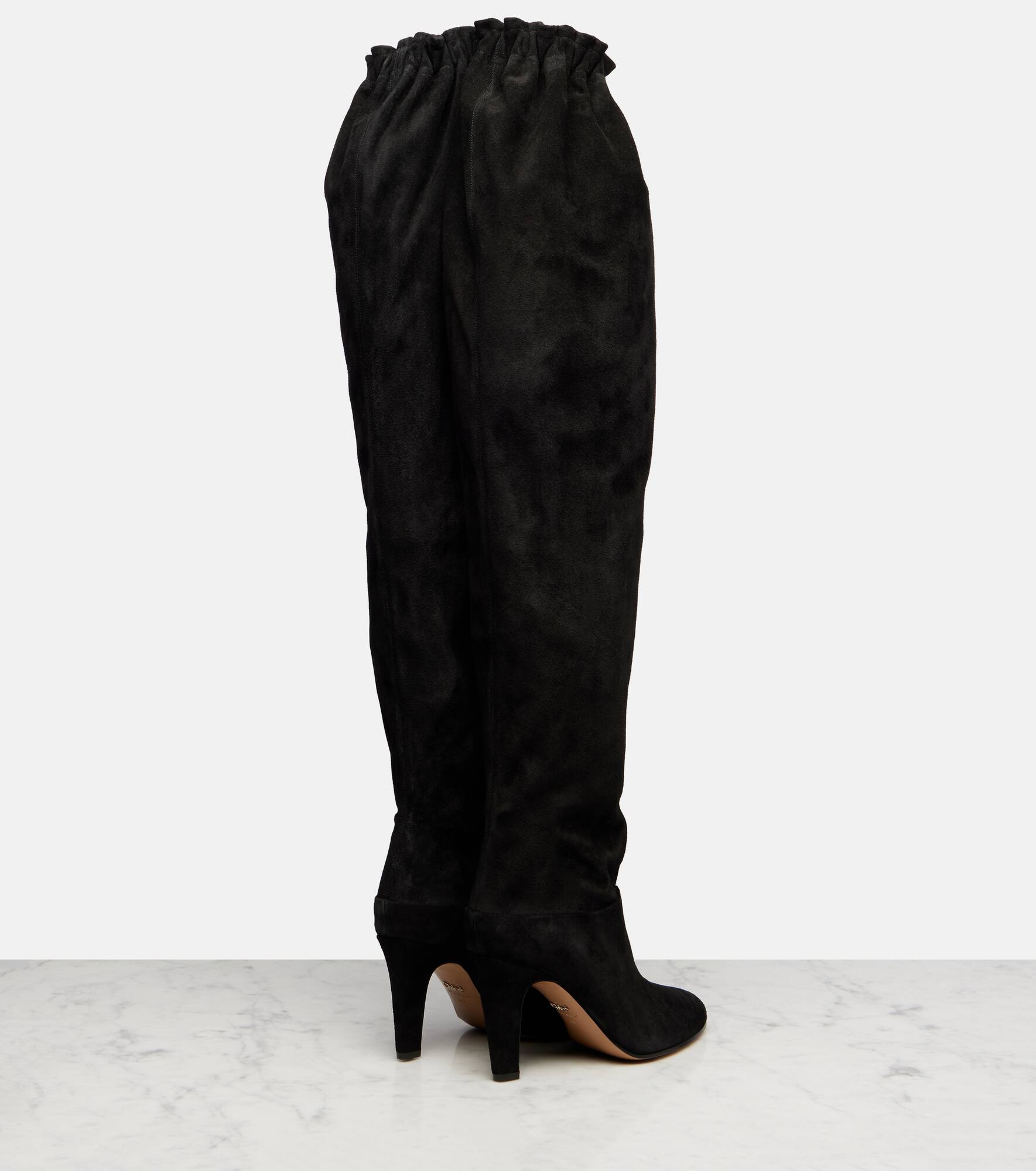 Suede over-the-knee boots - 2