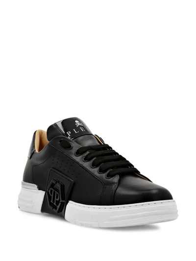 PHILIPP PLEIN logo-appliquÃ© lace-up sneakers outlook