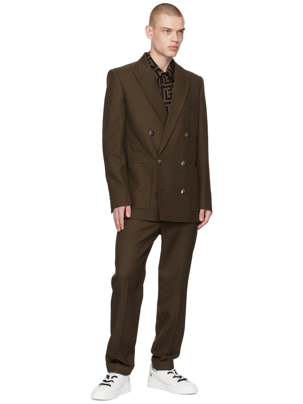 Brown Four-Pocket Trousers - 4