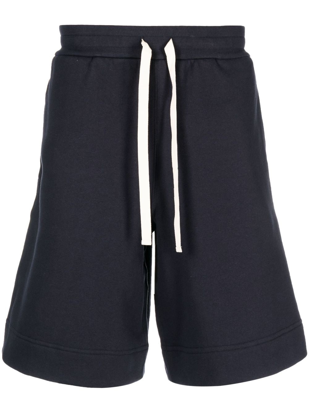 drawstring-waistband track shorts - 1