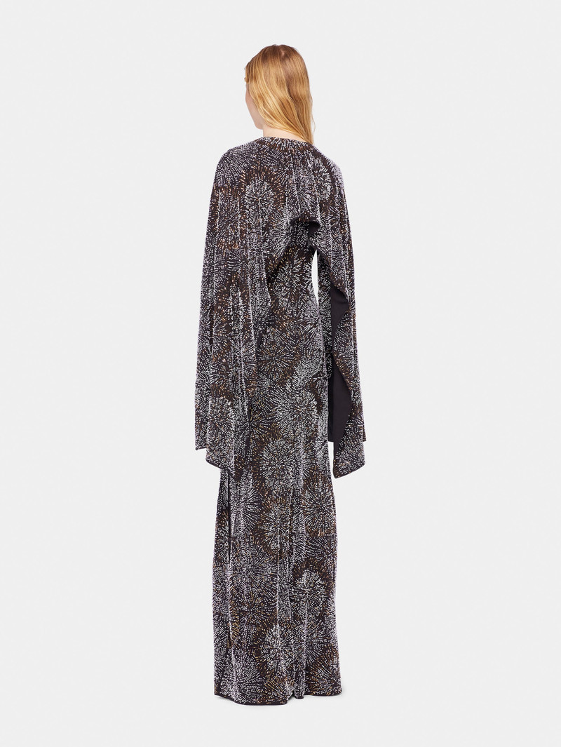 CREPE DRESS WITH PEARL EMBROIDERY 3