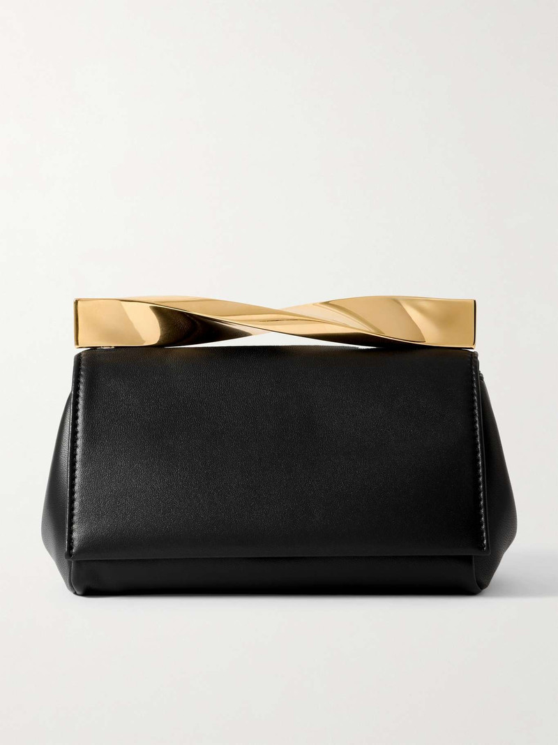 Twist leather clutch 1
