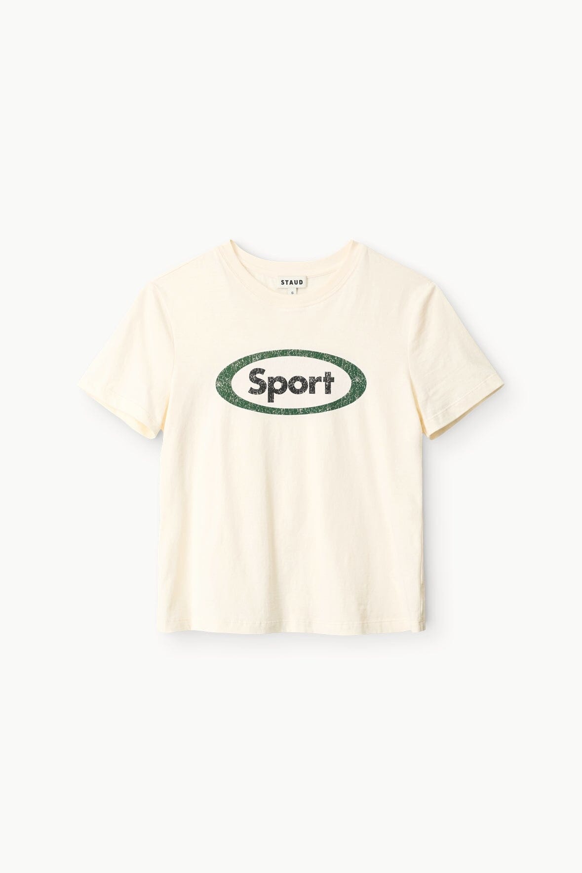 STAUD LULU SPORT TEE IVORY - 6