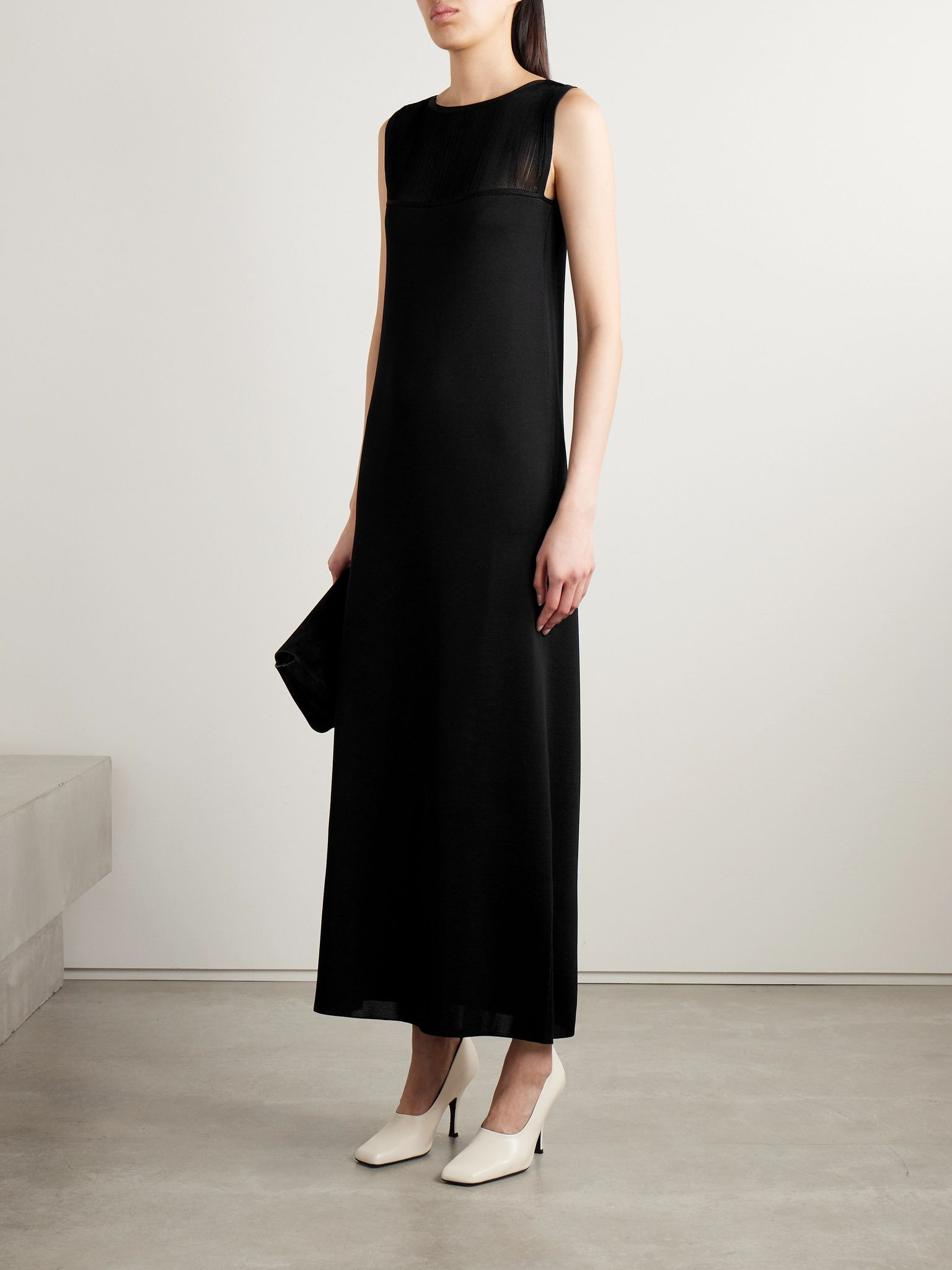 Ruslan fringed knitted maxi dress Black - 2