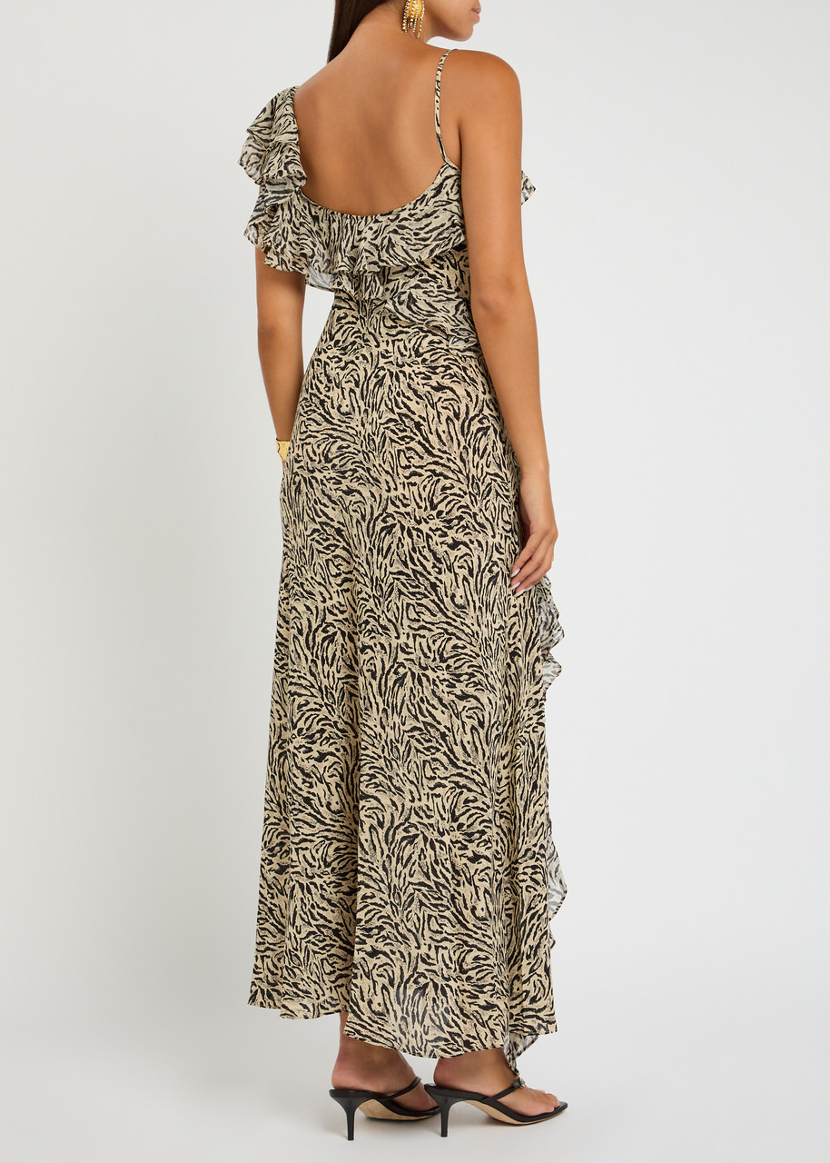 Rixo Ester Leopard-print Silk-crepe Maxi Dress - 3