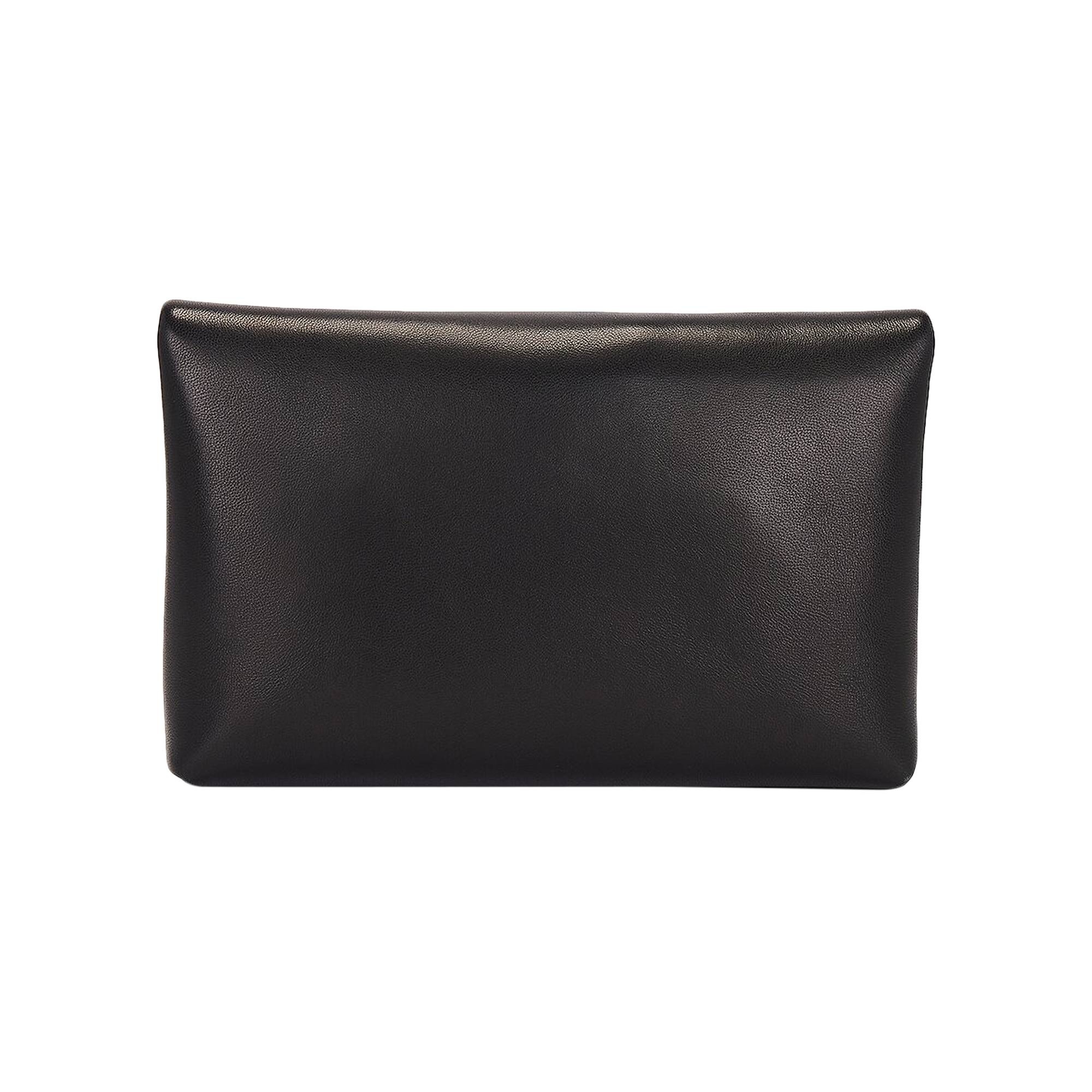 Saint Laurent Small Cassandre Envelope Pouch 'Black' - 2