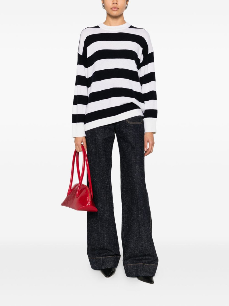 Allude striped-pattern sweater outlook