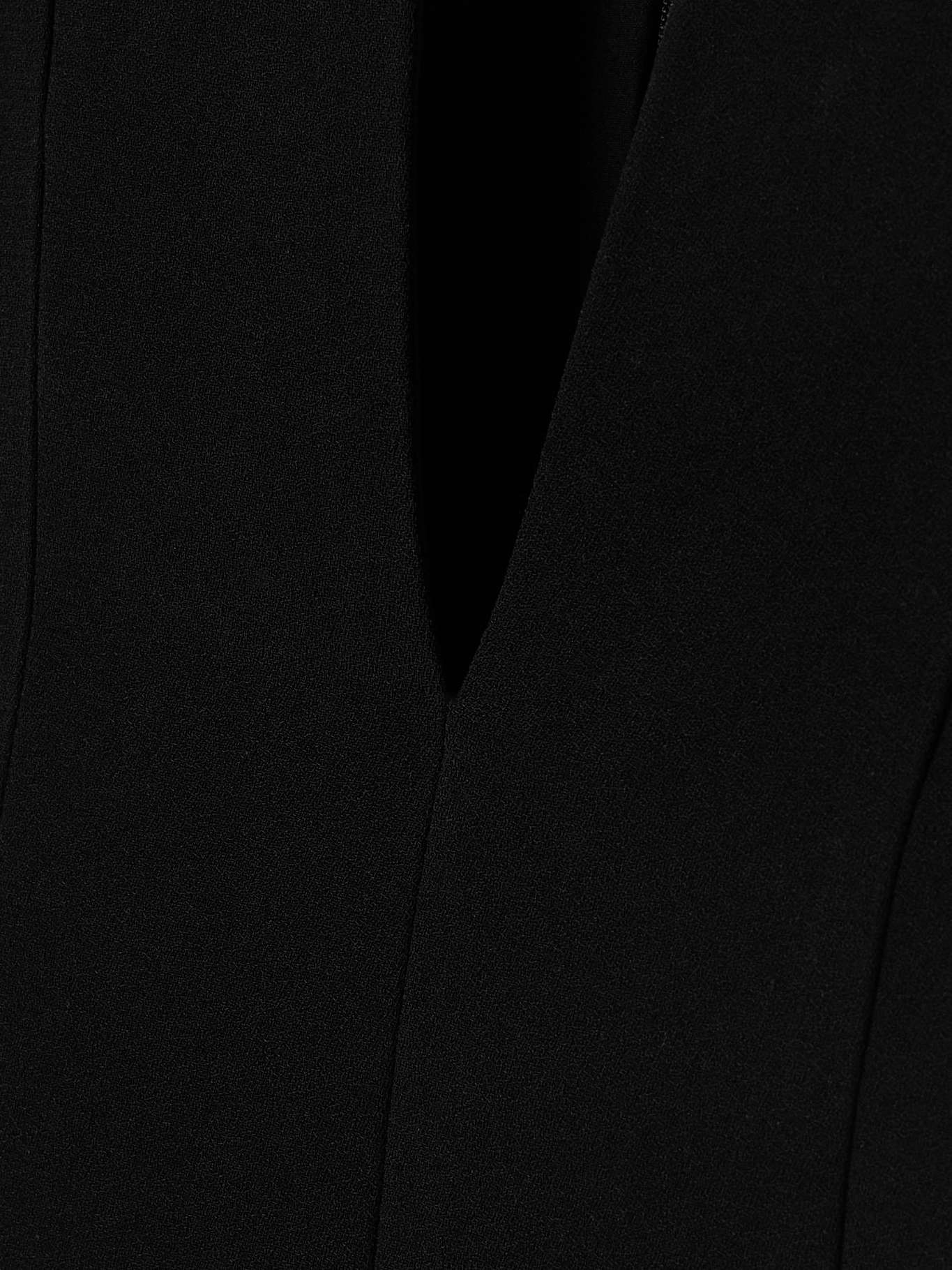 Strapless crepe gown - 4