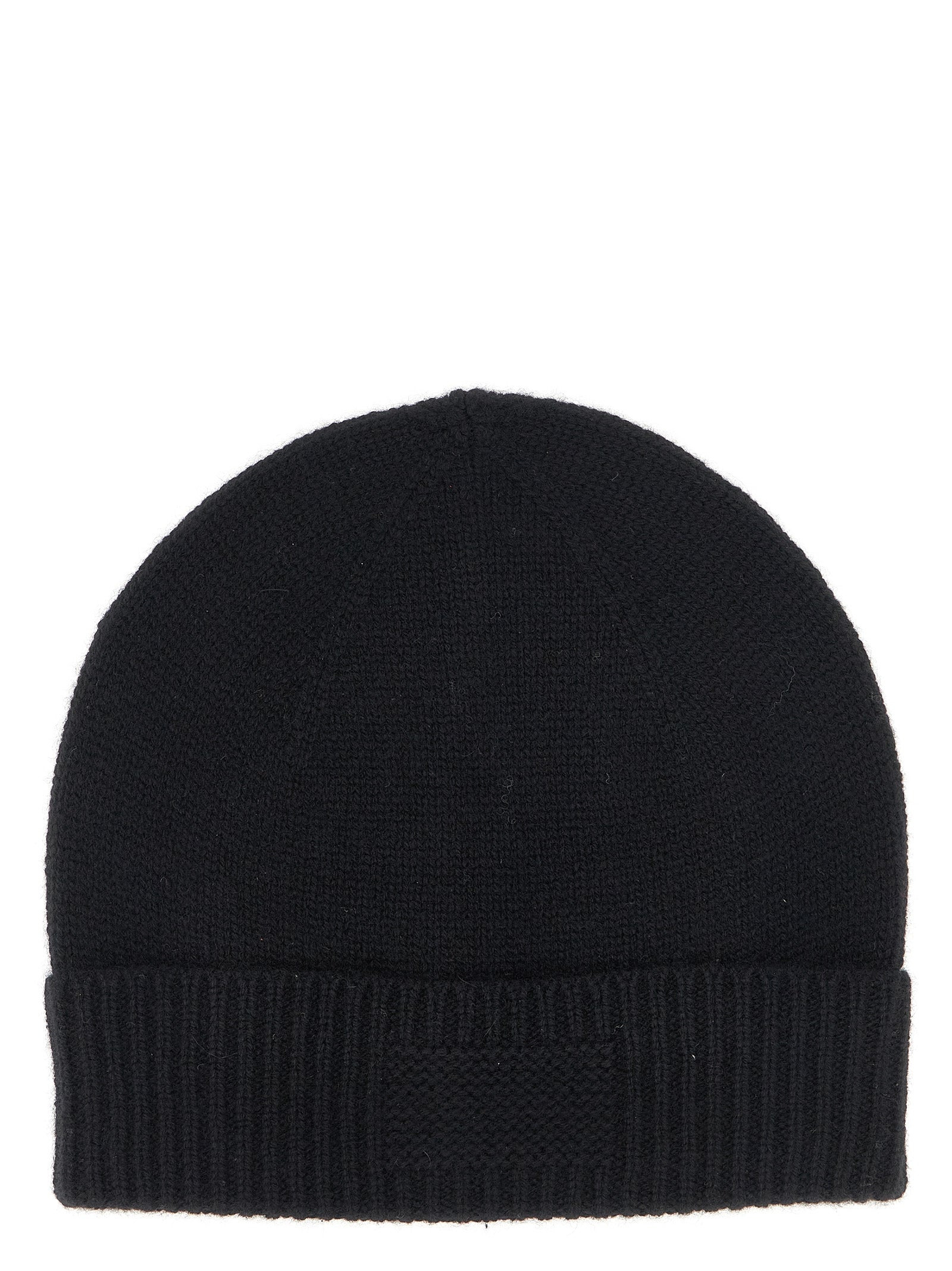 Rib Cuff Hats Black - 1