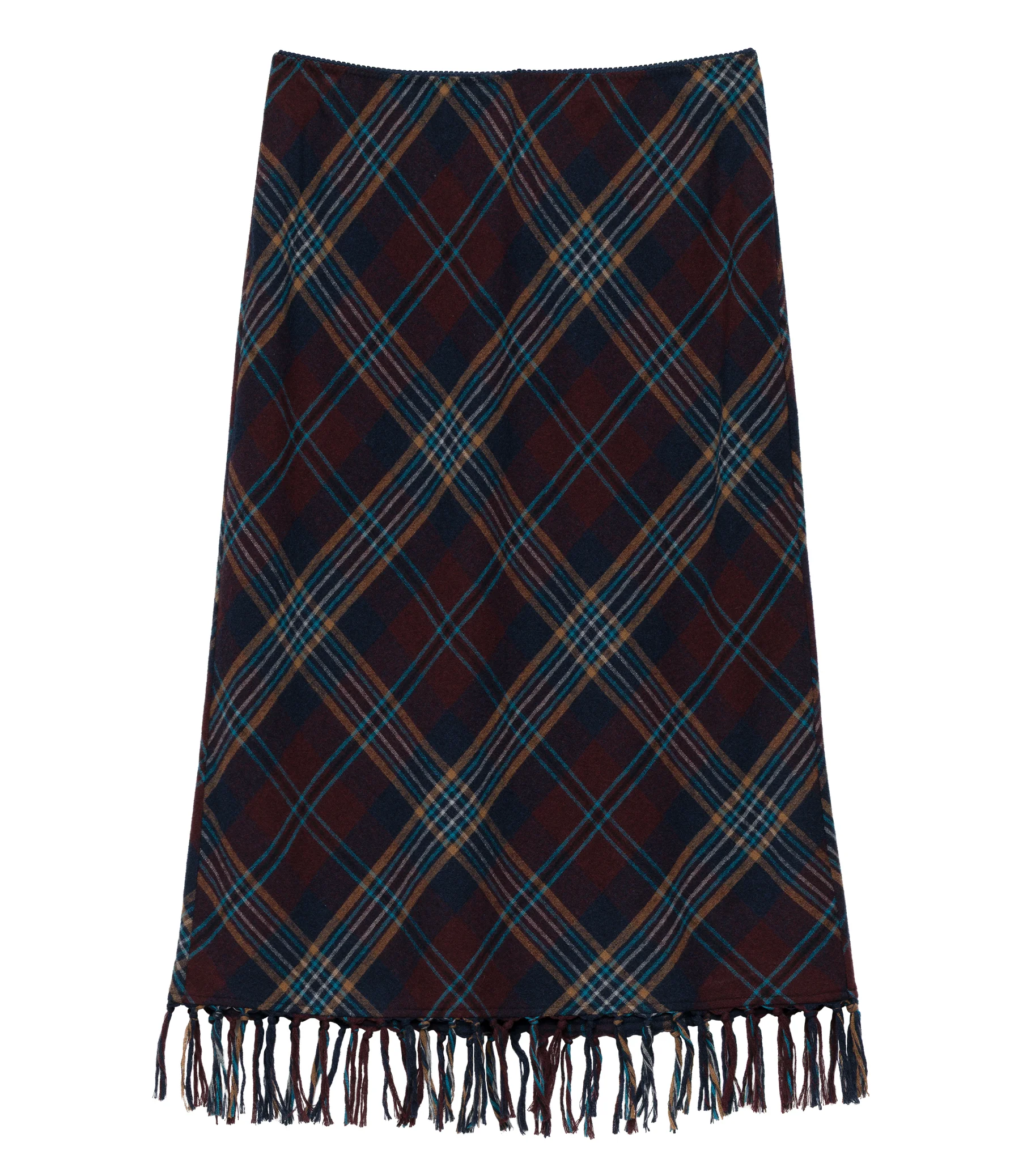 ELOWETTE KNOTTED FRINGE SKIRT - 1