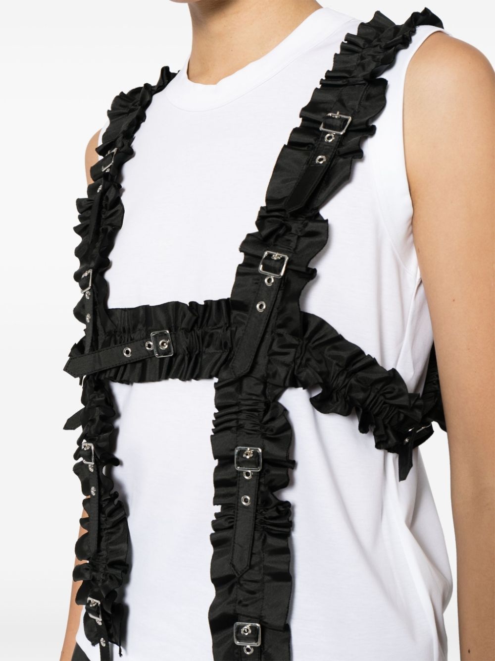 ruffled adjustable harness top - 5