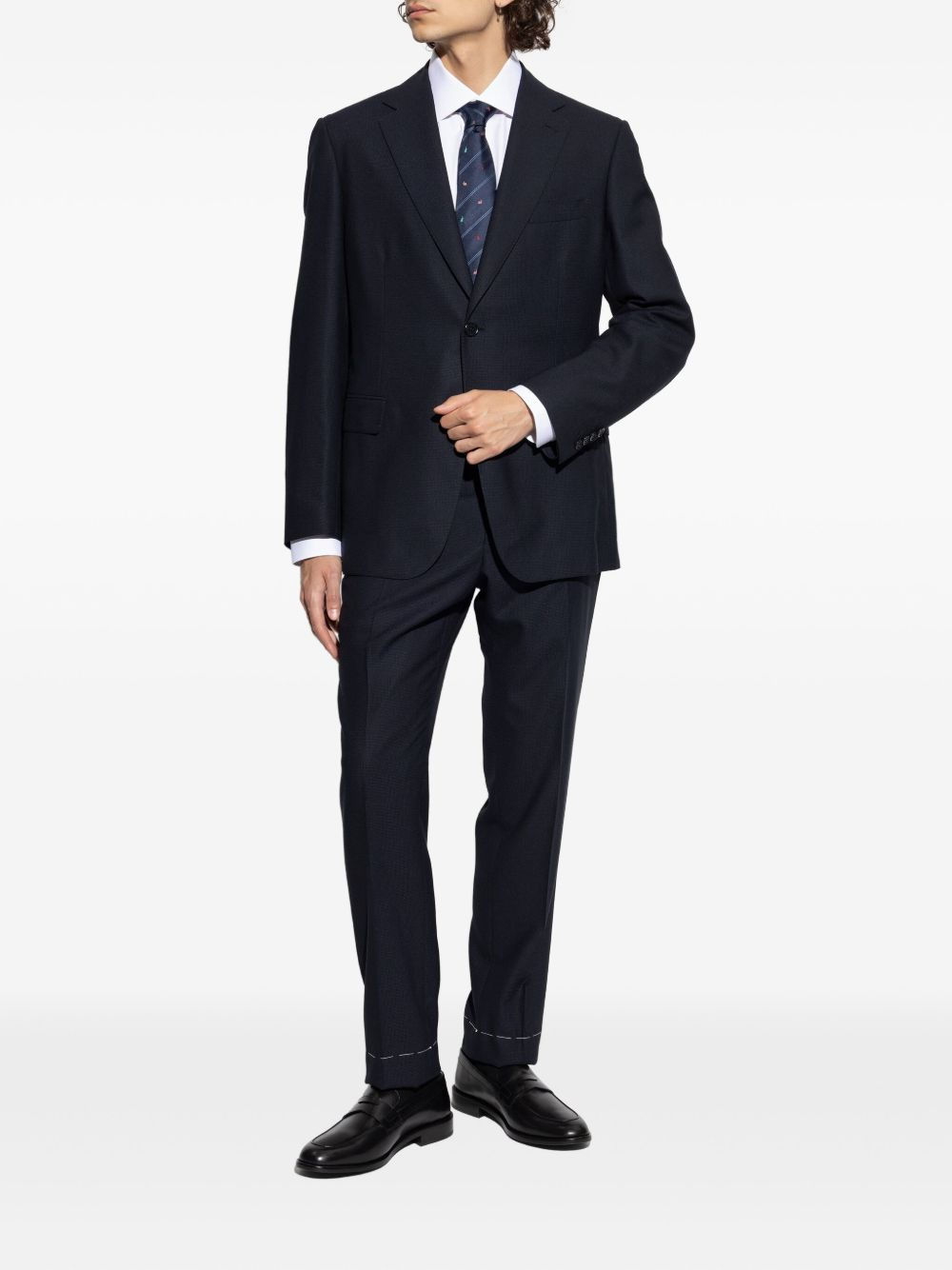 single-breasted wool suit - 3