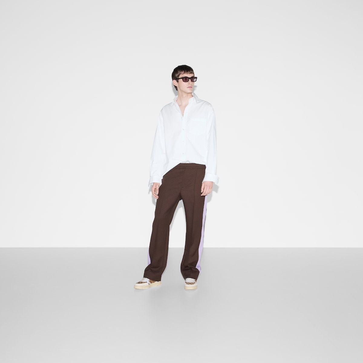 Cotton poplin shirt with Gucci detail - 2