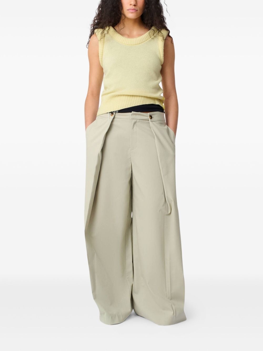 Marla ribbed sleeveless vest - 2