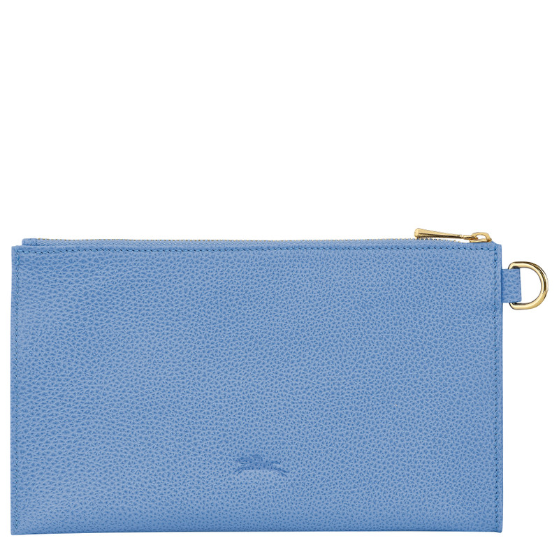 Le Foulonné Pouch Cloud Blue - Leather 3