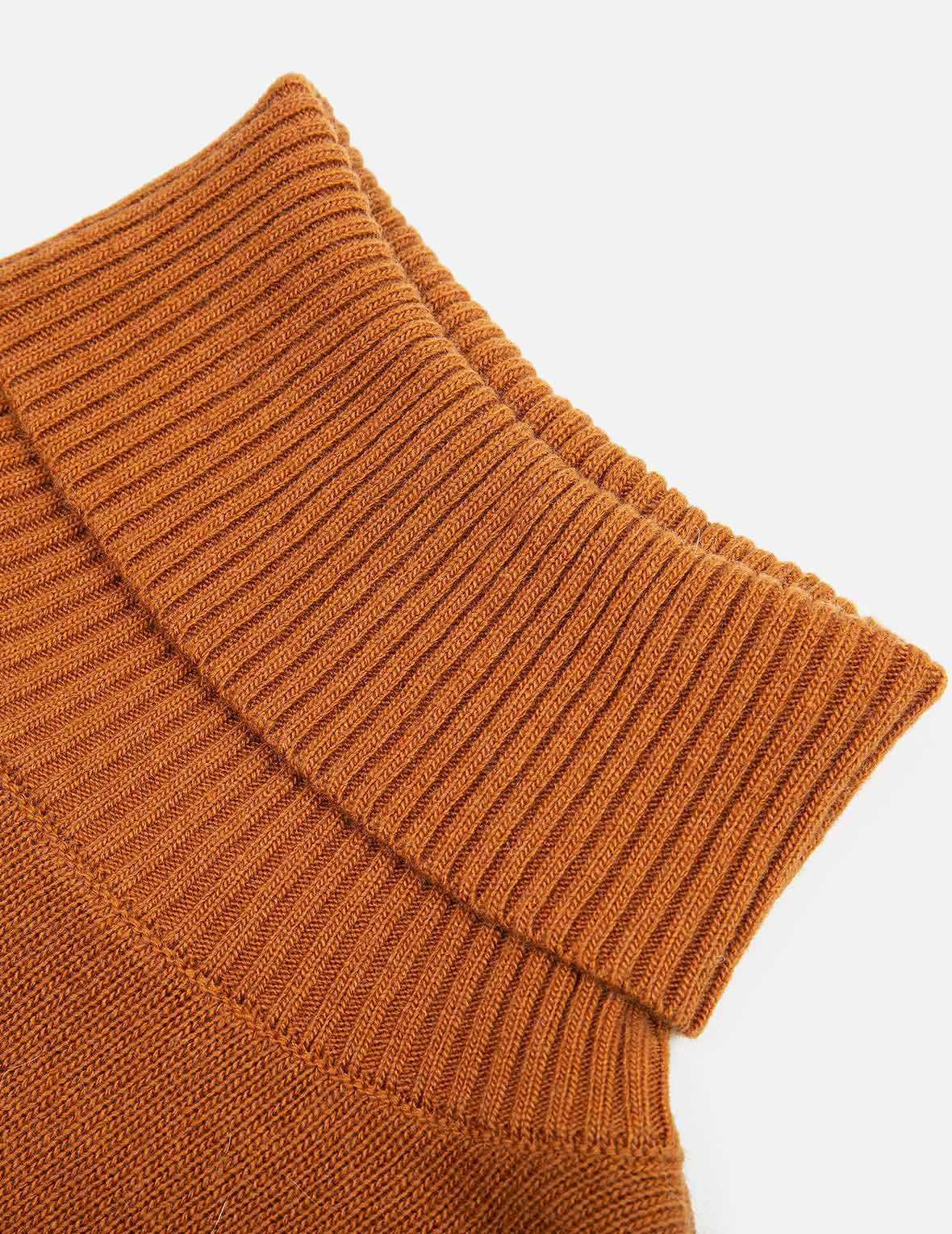 KAMON EMBROIDERY TURTLENECK KNITTED PULLOVER - 7