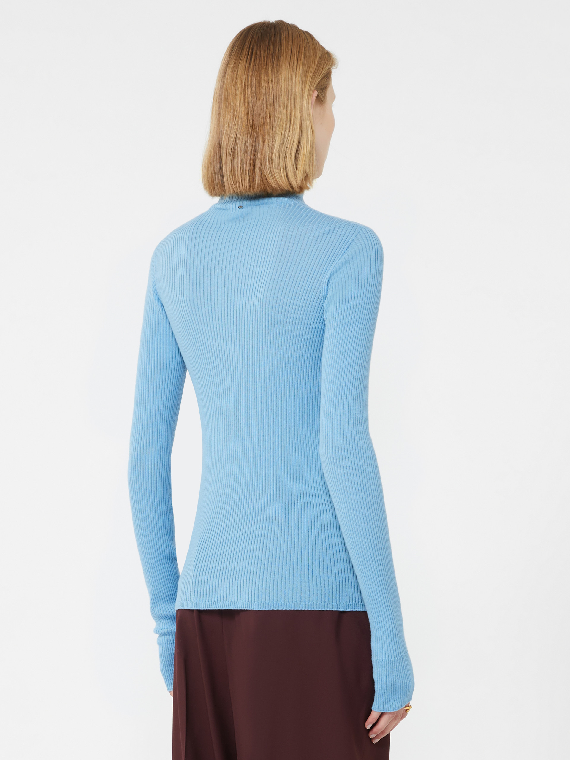 NIAGARA Wool mock polo-neck sweater - 4