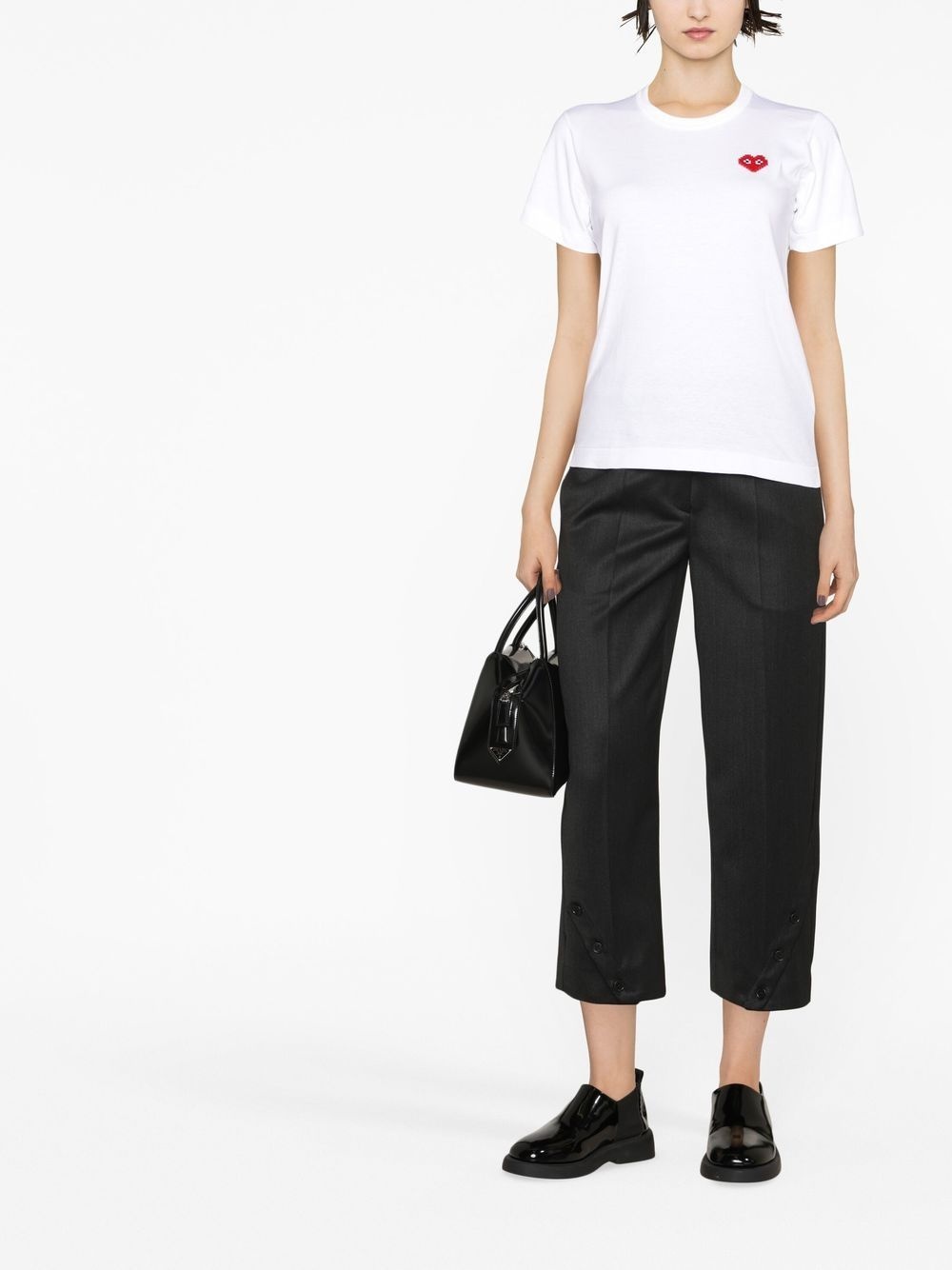 logo-embroidered T-shirt - 2