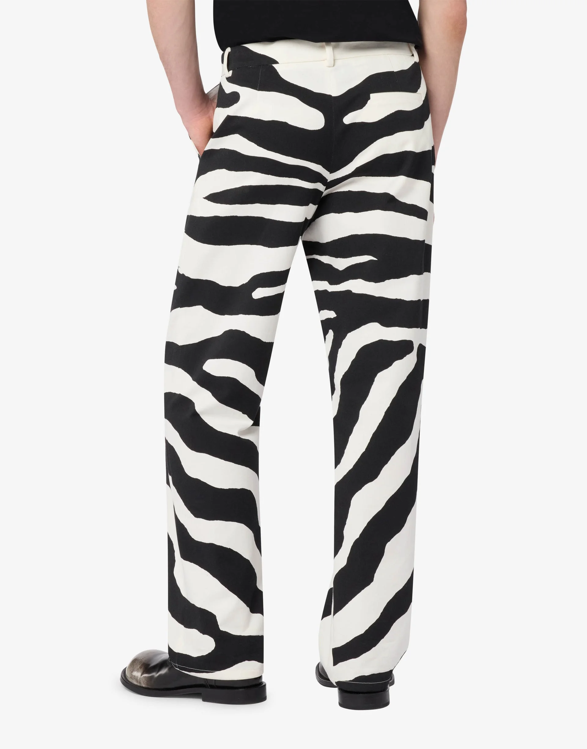 HEAVYWEIGHT PRINTED COTTON PANTS - 1
