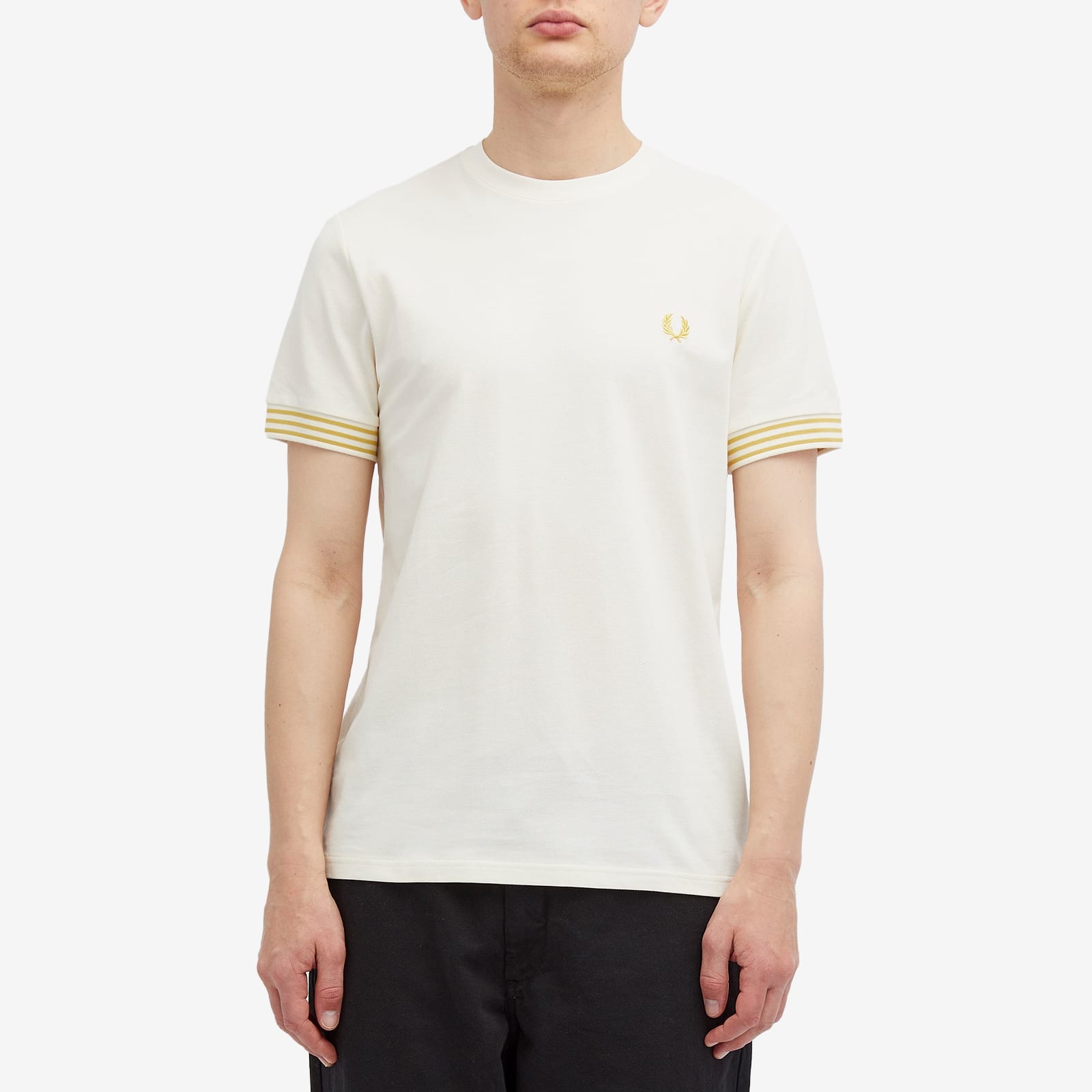 Fred Perry Striped Cuff T-Shirt - 2