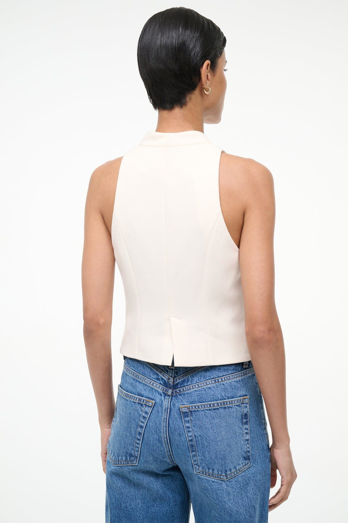 STAUD STELLA TOP ECRU - 3