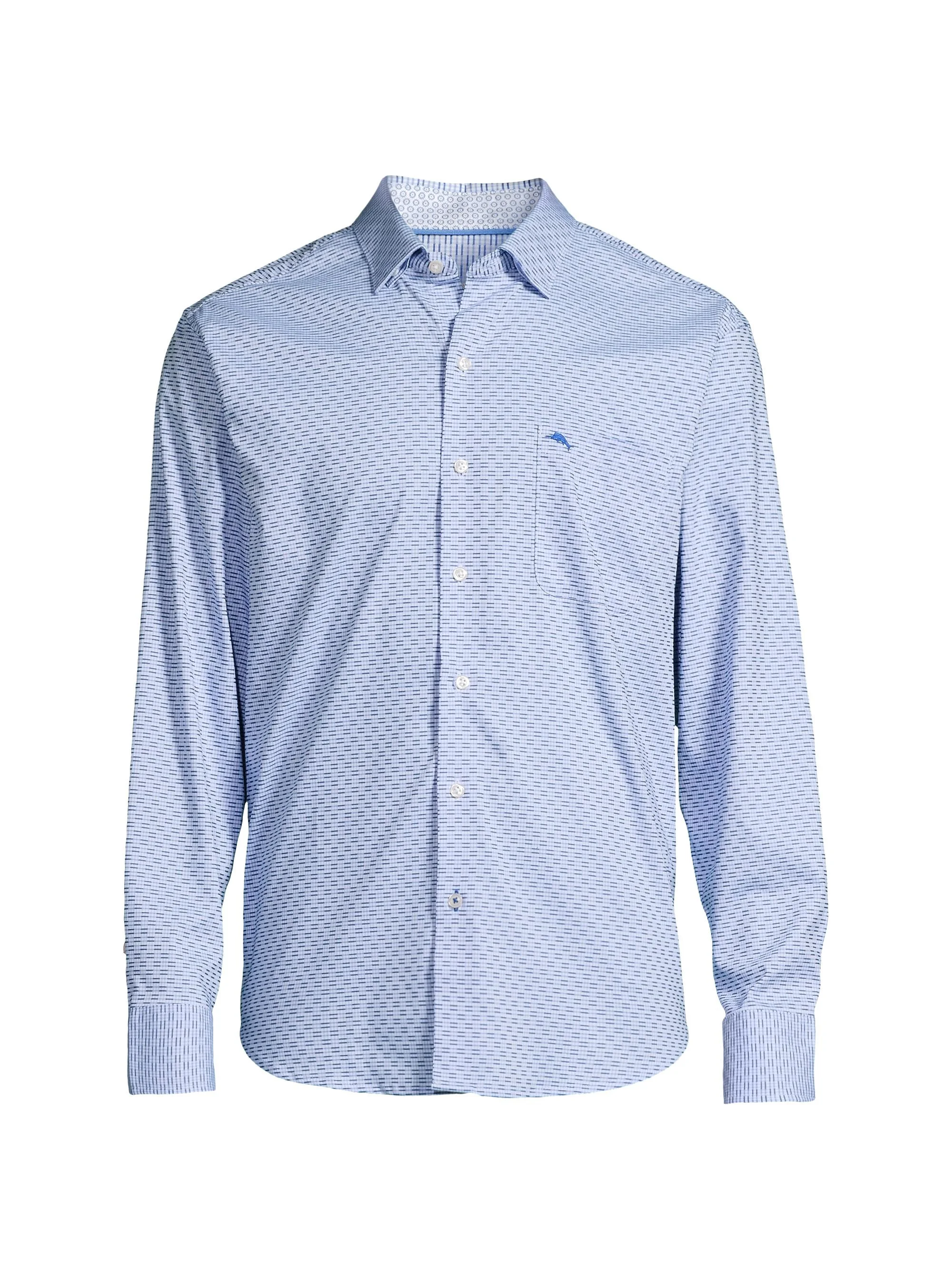 Men's Sarasota Stretch Ventura Isles Shirt - Blue - 1