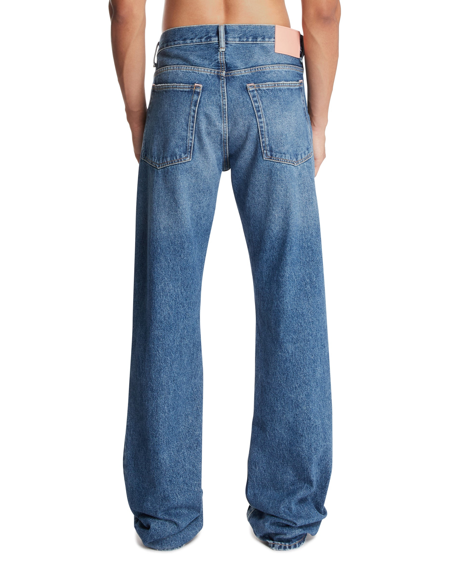 Blue Straight-Leg Jeans - 3