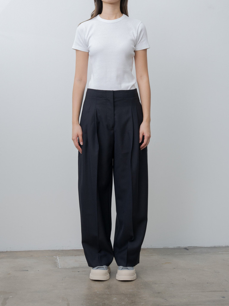 Studio Nicholson Lira Double Pleat Pant - Darkest Navy outlook