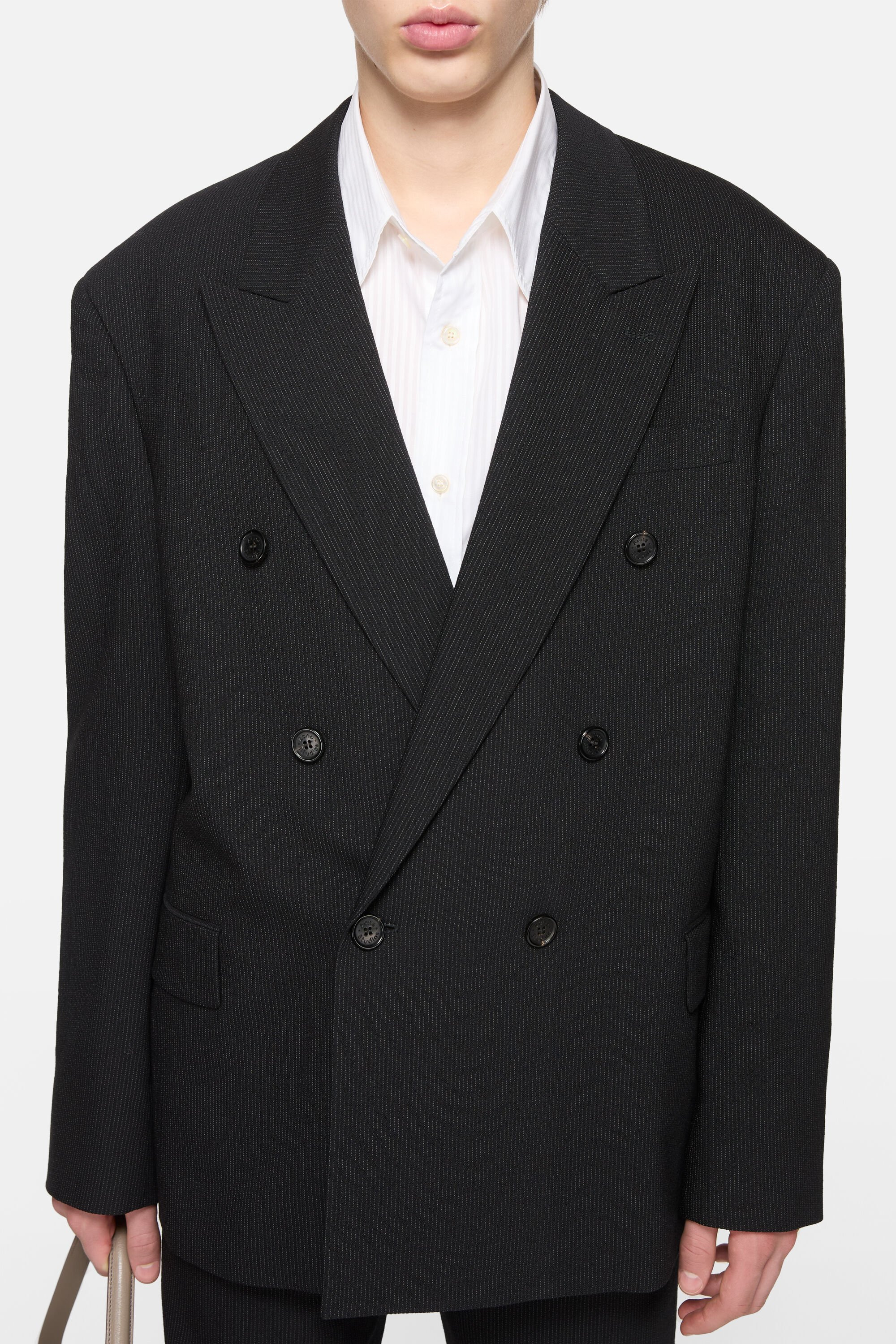 Relaxed fit suit jacket - Black - 4