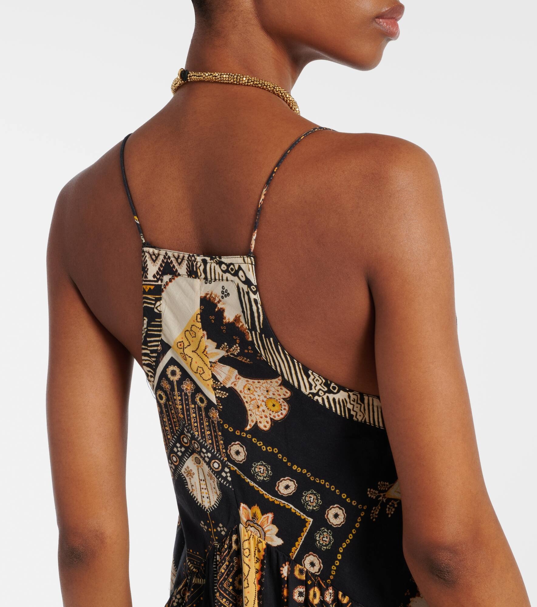Sabbage printed cotton midi dress - 6