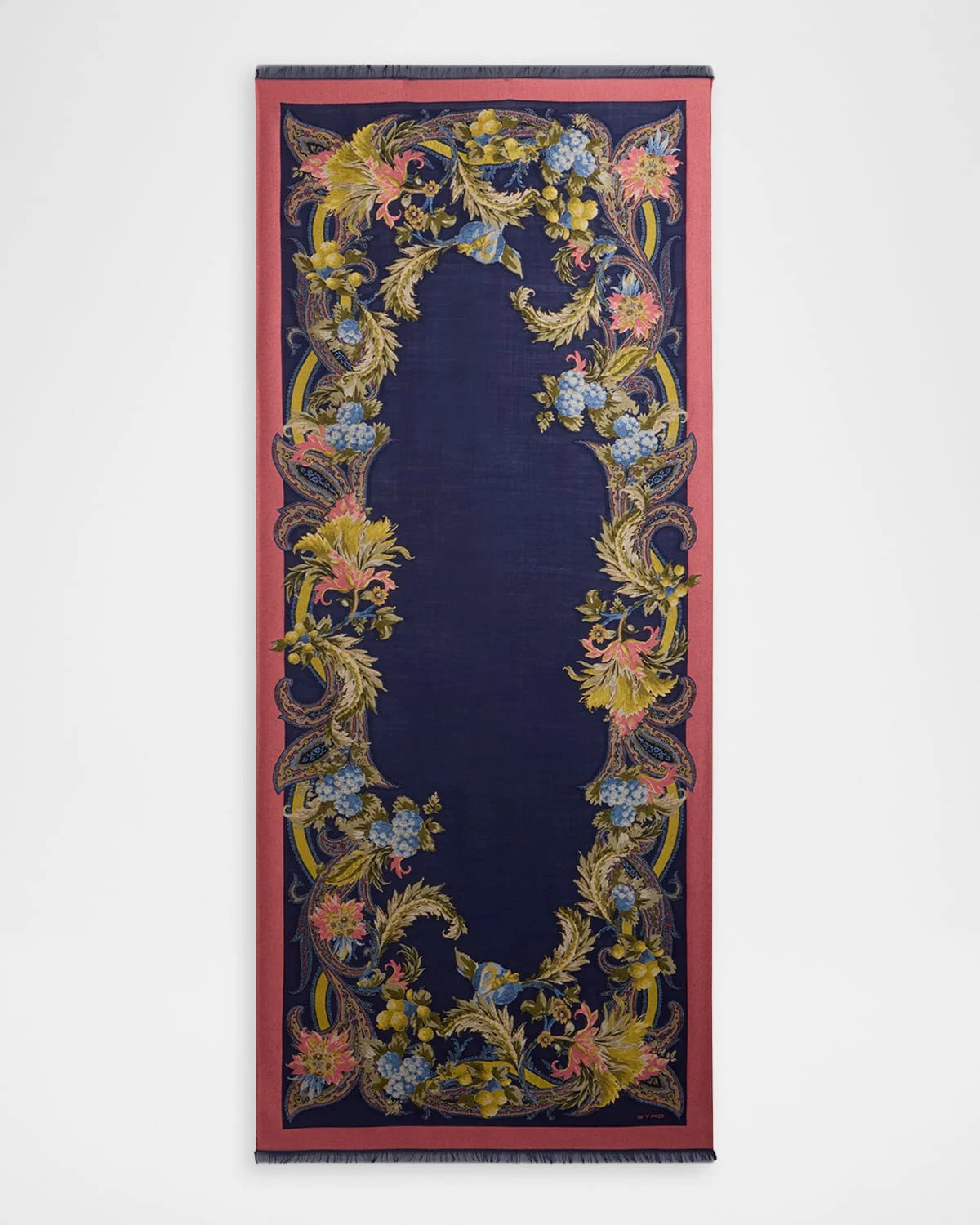 Floral Jacquard Scarf - 1