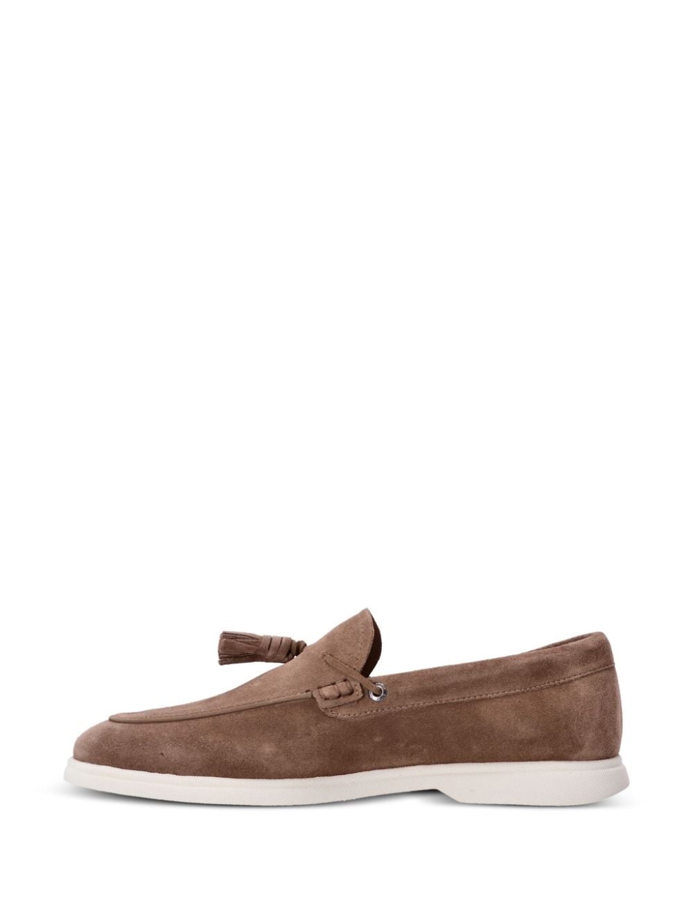 tassel-detail suede loafers - 5