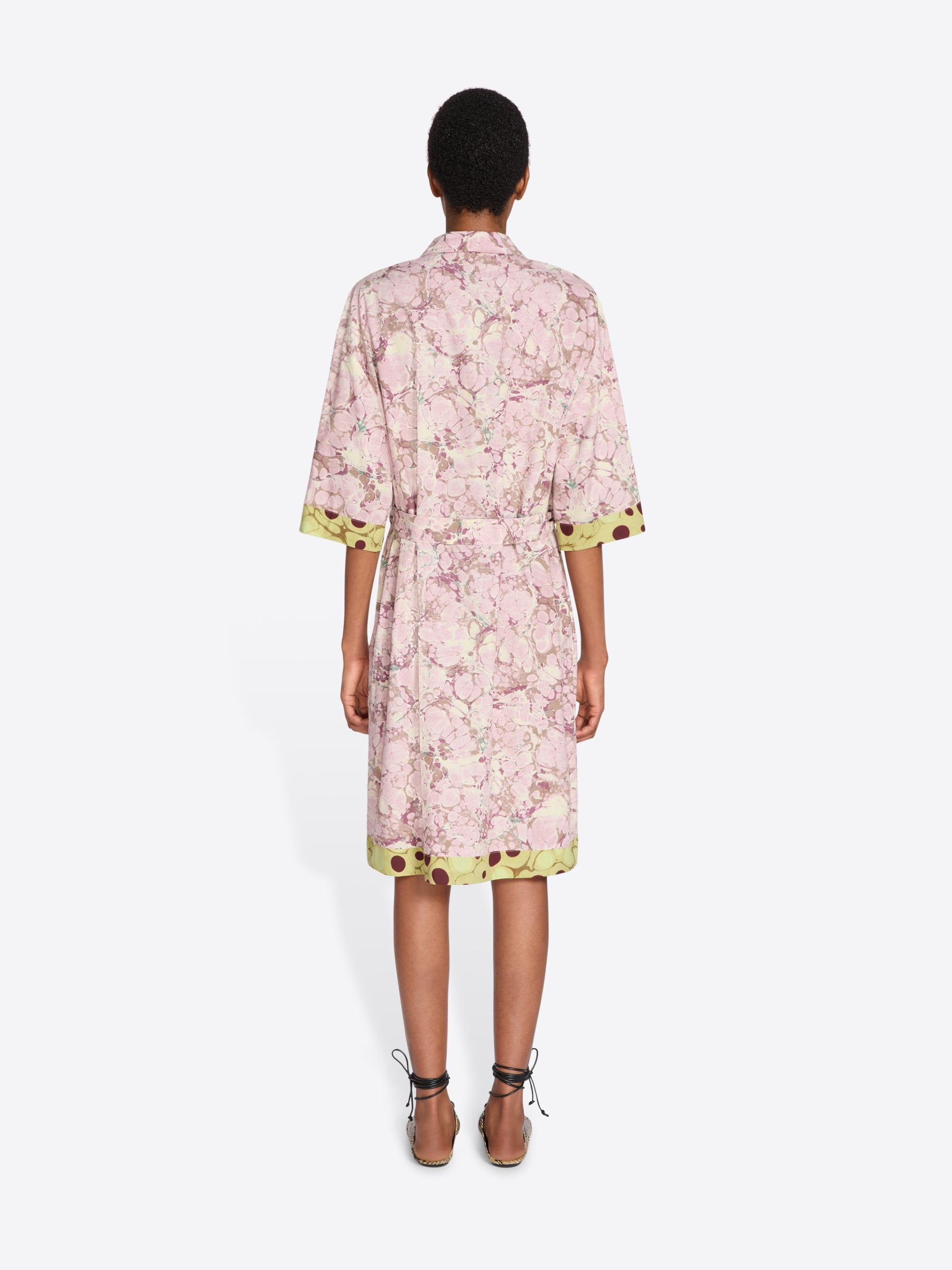 PRINTED SHIRT DRESS - 4