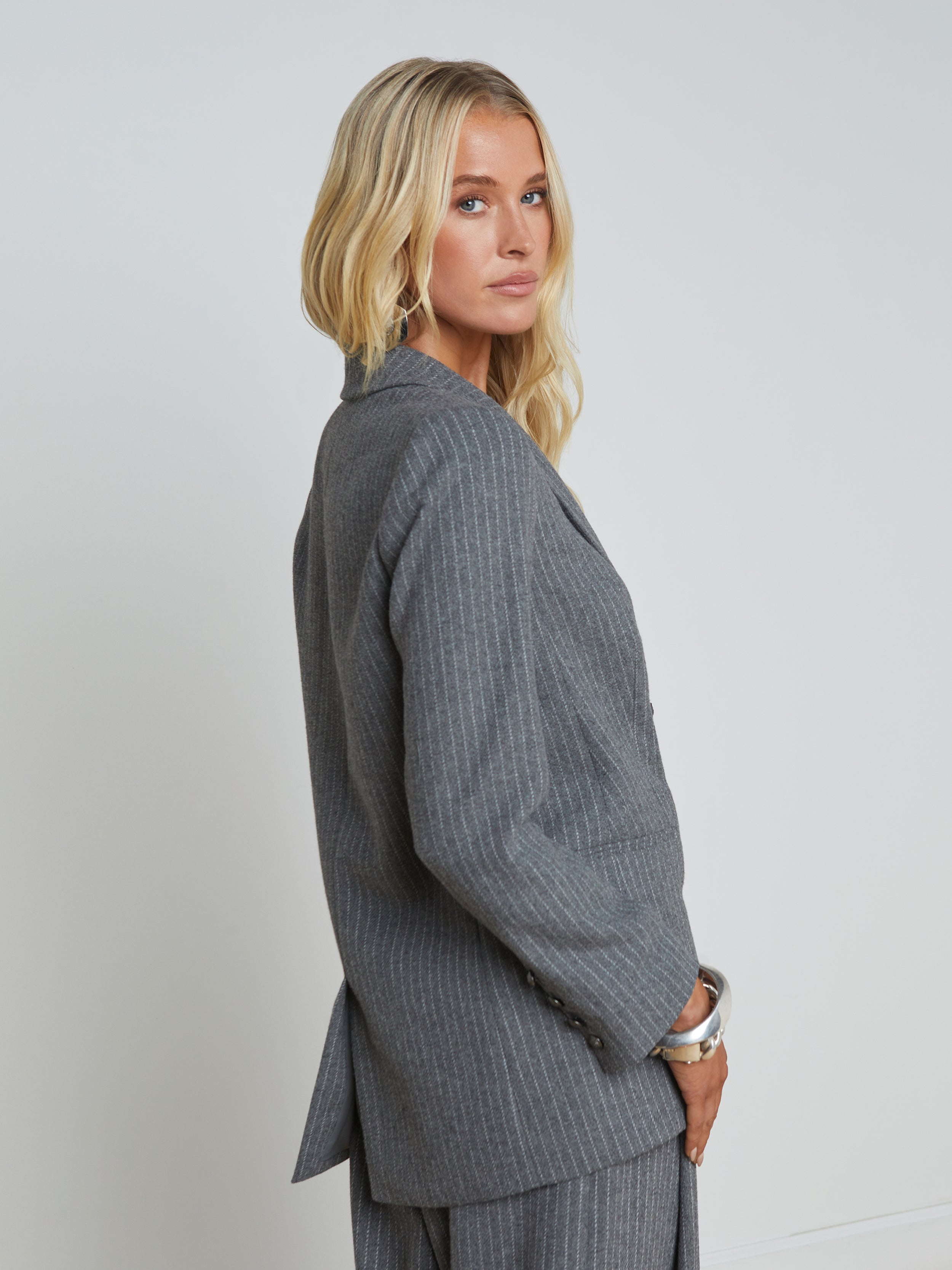 Aimee Pinstriped Blazer - 6